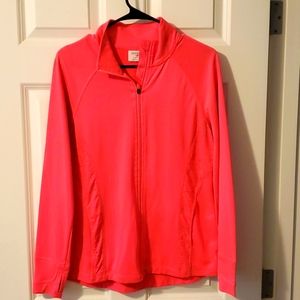 Hot pink zip up active wear jacket. Size medium.